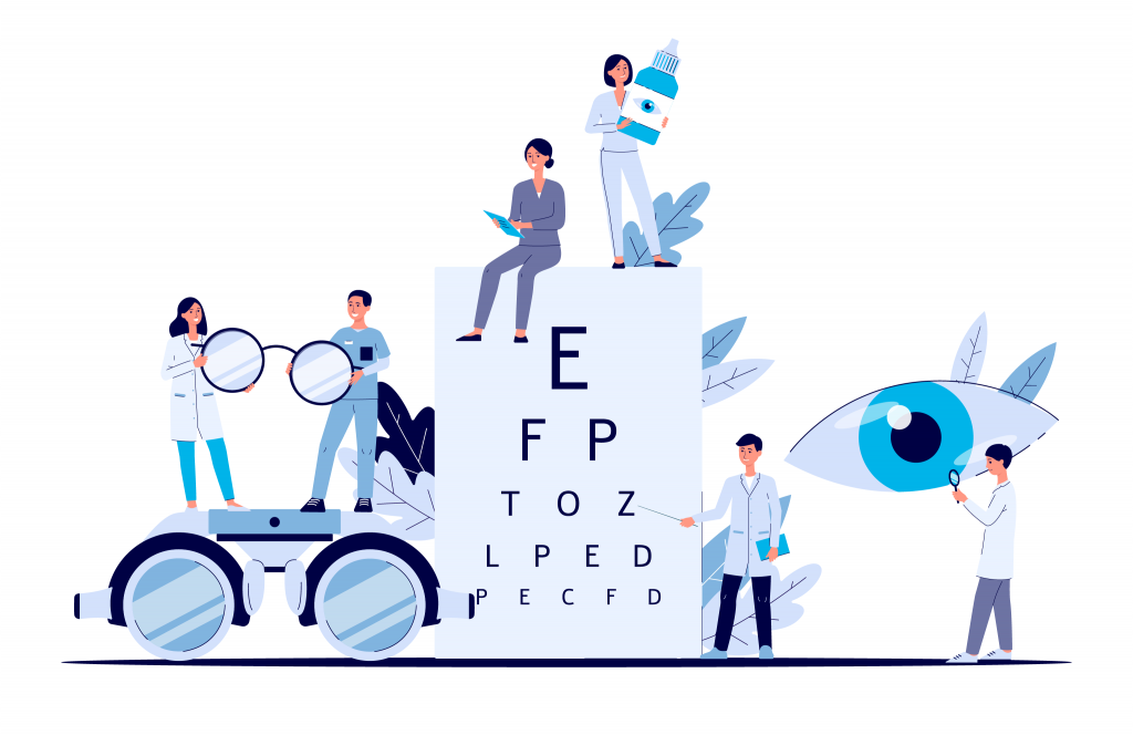 ilustración optometria